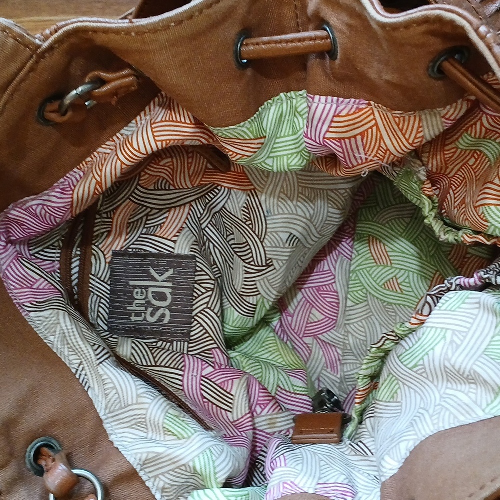 The Sak Leather Fringed Backpack - Brown - Picture 8 of 9